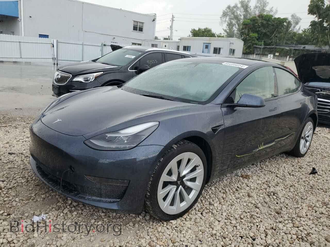 Photo 5YJ3E1EA1NF349232 - TESLA MODEL 3 2022