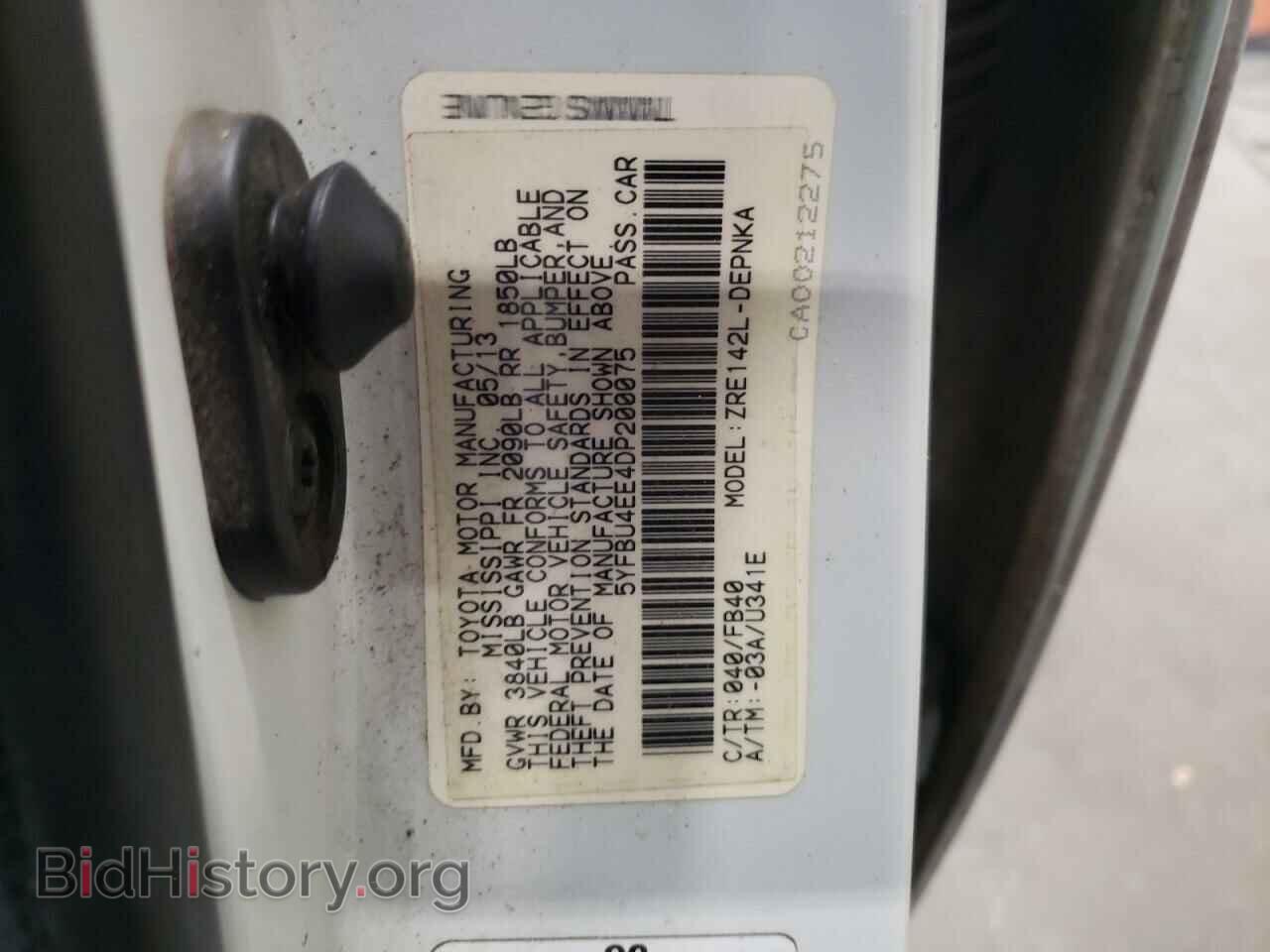 2013 TOYOTA COROLLA - VIN: 5YFBU4EE4DP200075 - Фото 10