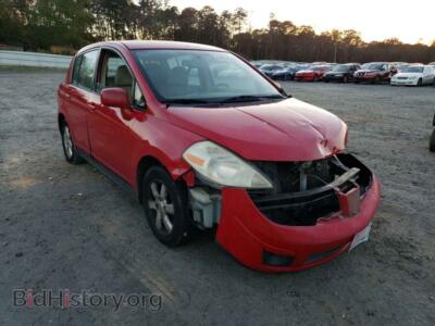 2007 Nissan VERSA Versa S, красный — VIN 3N1BC13EX7L353438, Copart