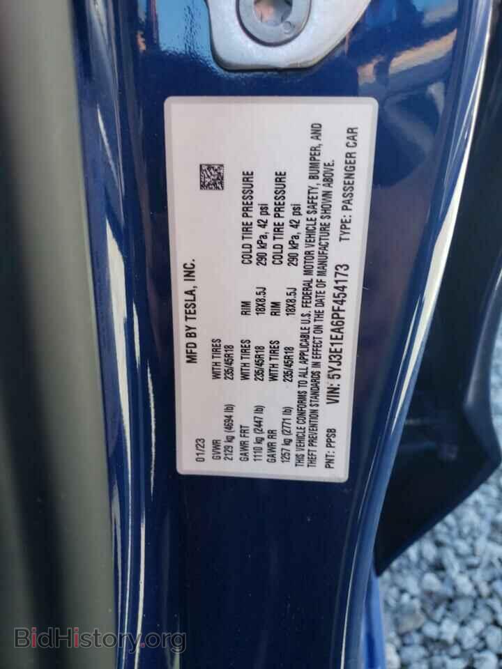 2023 TESLA MODEL 3 - VIN: 5YJ3E1EA6PF454173 - Фото 12
