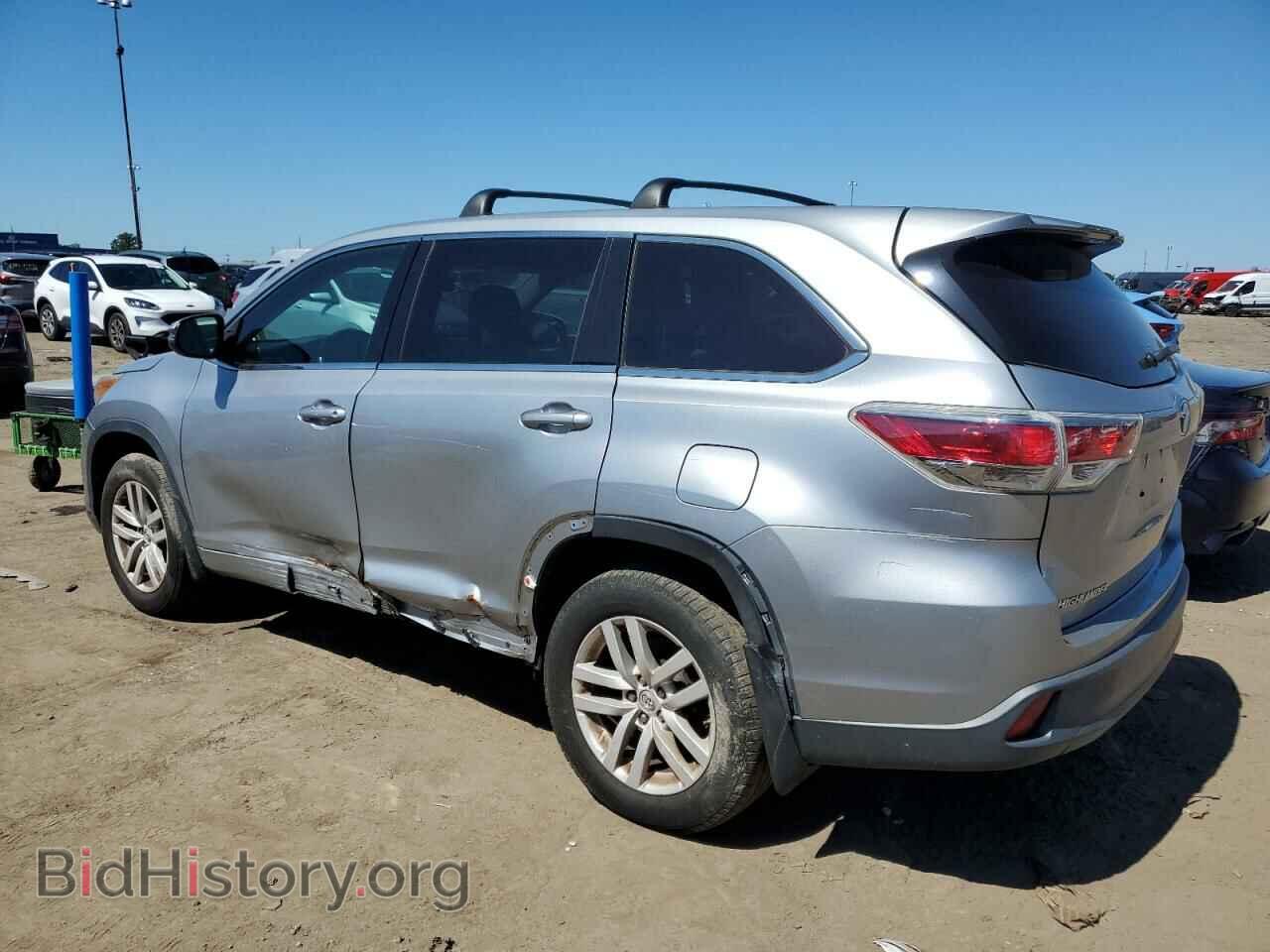 2015 TOYOTA HIGHLANDER - VIN: 5TDBKRFH1FS080077 - Фото 2
