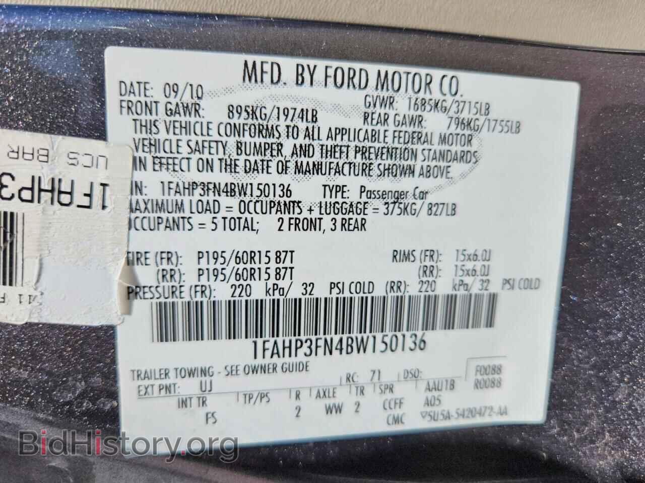 2011 FORD FOCUS - VIN: 1FAHP3FN4BW150136 - Photo 13