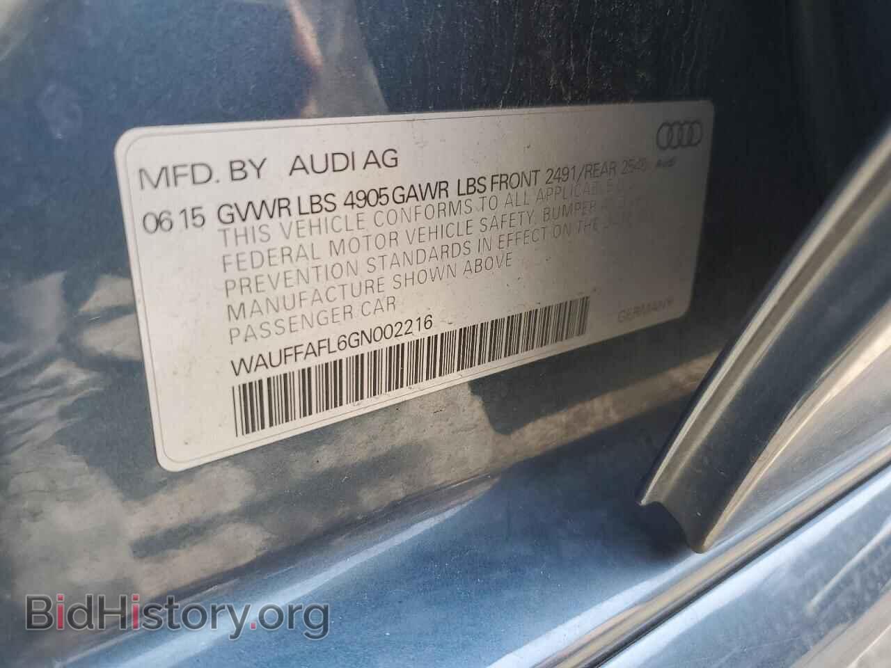 2016 AUDI A4 - VIN: WAUFFAFL6GN002216 - Фото 13