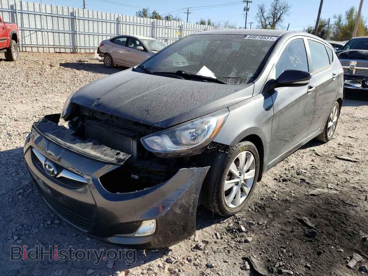 2013 HYUNDAI ACCENT - VIN: KMHCU5AE6DU074901 - Фото 2