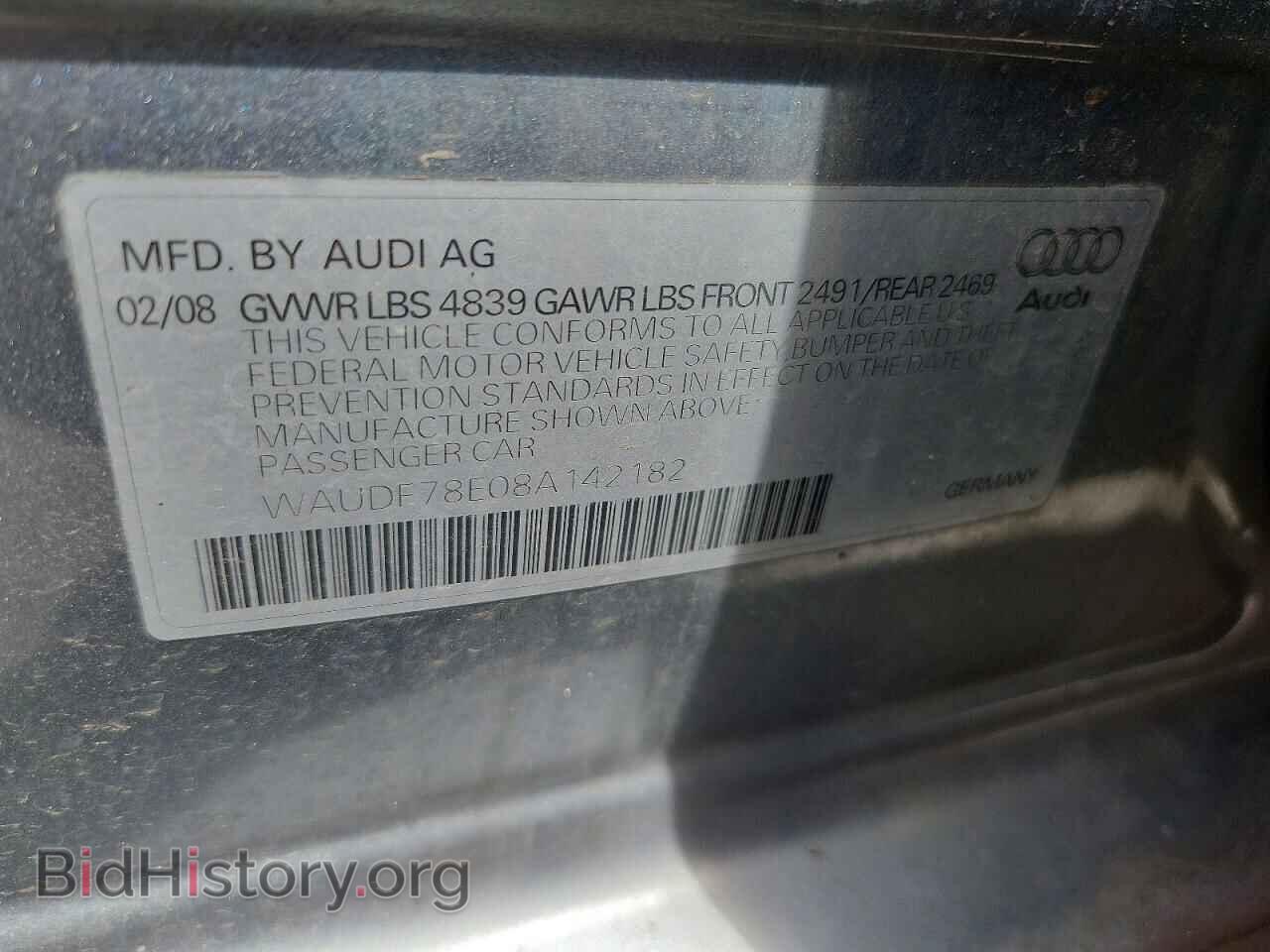 2008 AUDI A4 - VIN: WAUDF78E08A142182 - Photo 12