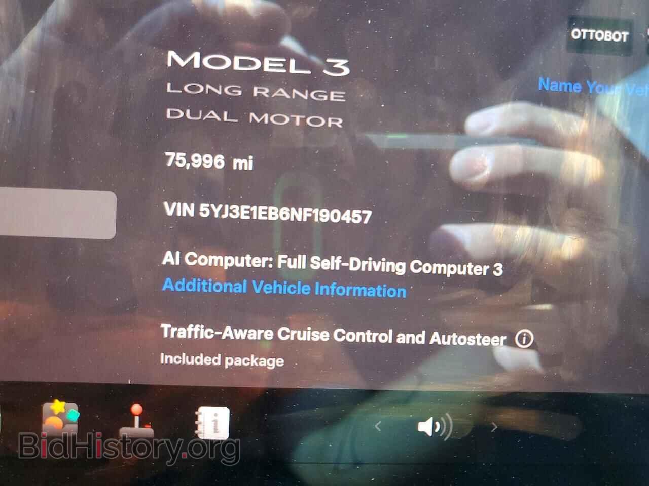 2022 TESLA MODEL 3 - VIN: 5YJ3E1EB6NF190457 - Фото 9
