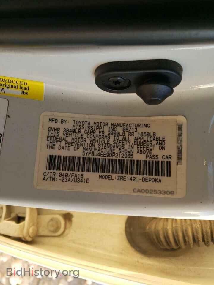 2013 TOYOTA COROLLA - VIN: 5YFBU4EE9DP212965 - Фото 10