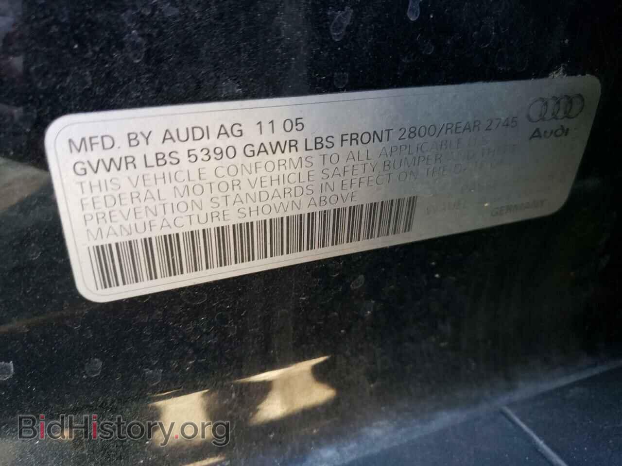 2006 AUDI A6 - VIN: WAUEL74F66N100259 - Фото 10