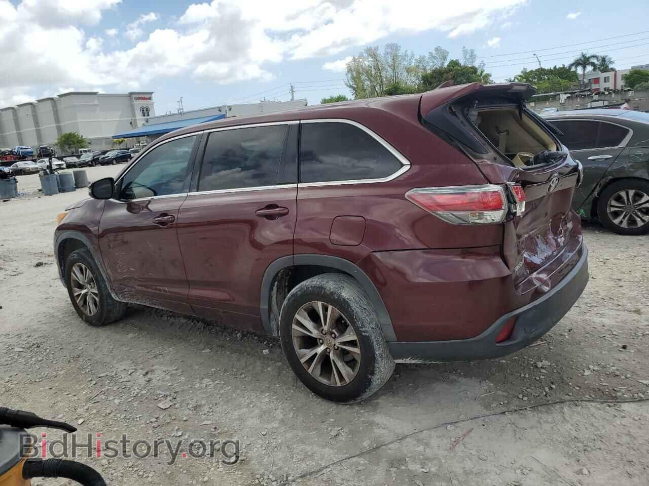 2015 TOYOTA HIGHLANDER - VIN: 5TDZKRFH7FS063377 - Фото 2