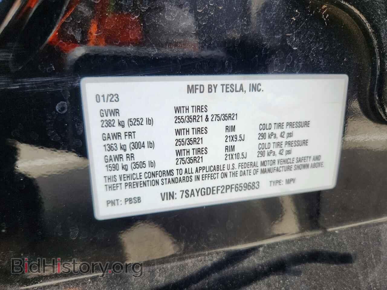 2023 TESLA MODEL Y - VIN: 7SAYGDEF2PF659683 - Photo 13