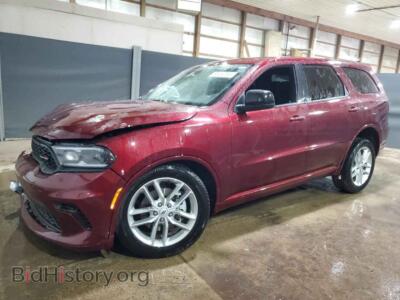 2025 Dodge DURANGO GT, темно-бордовый — VIN 1C4RDJDG8SC536849, Copart