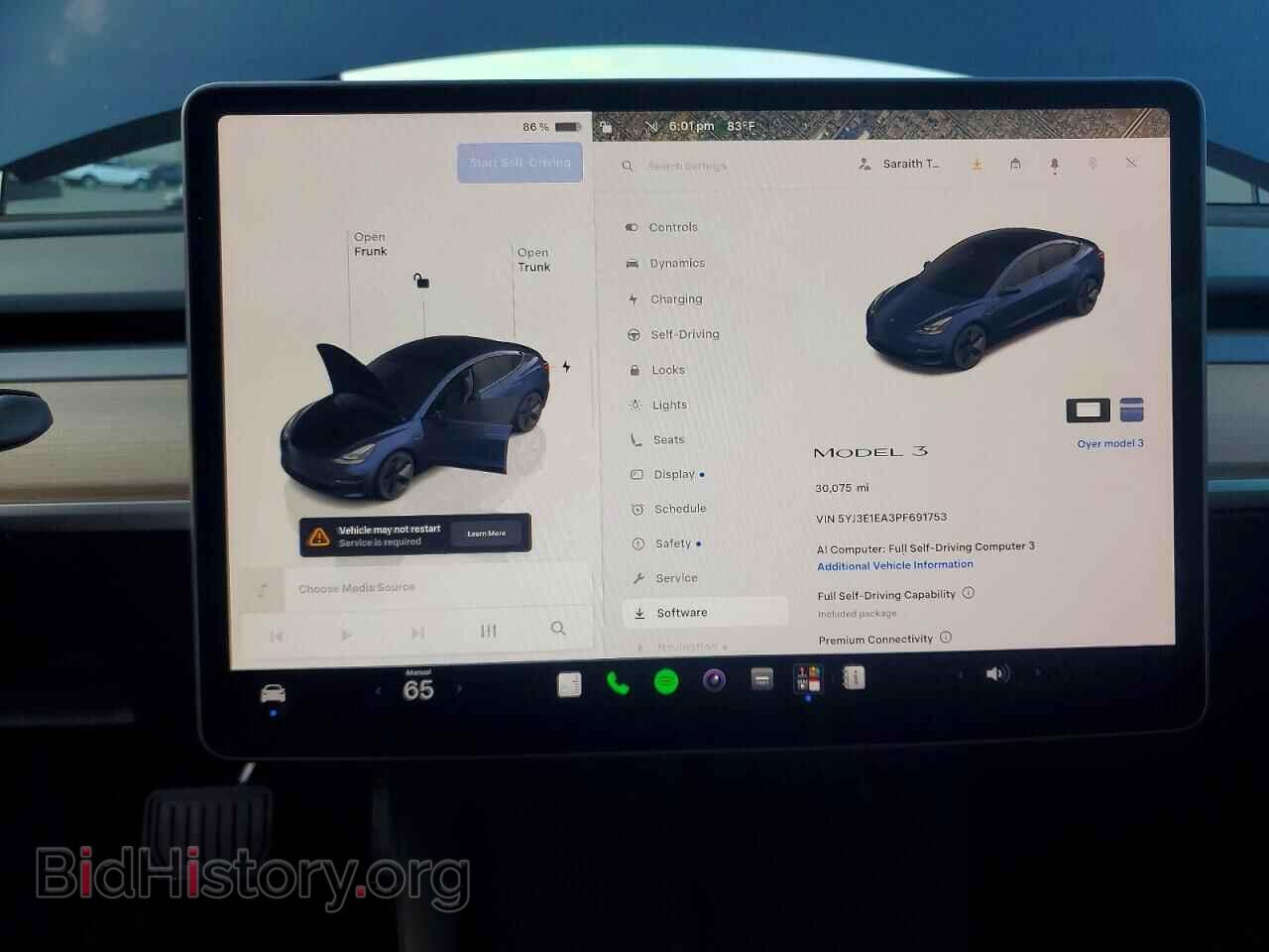2023 TESLA MODEL 3 - VIN: 5YJ3E1EA3PF691753 - Фото 9