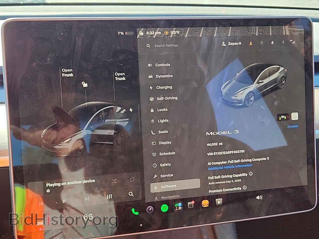 2023 TESLA MODEL 3 - VIN: 5YJ3E1EA8PF403791 - Photo 9