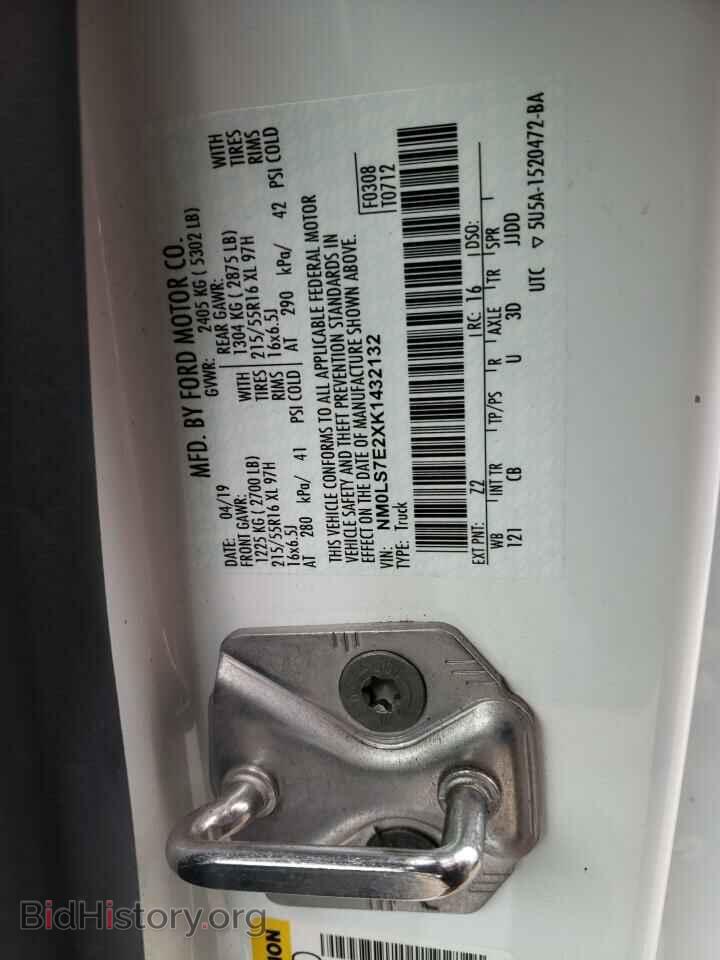 2019 FORD TRANSIT CO - VIN: NM0LS7E2XK1432132 - Photo 10