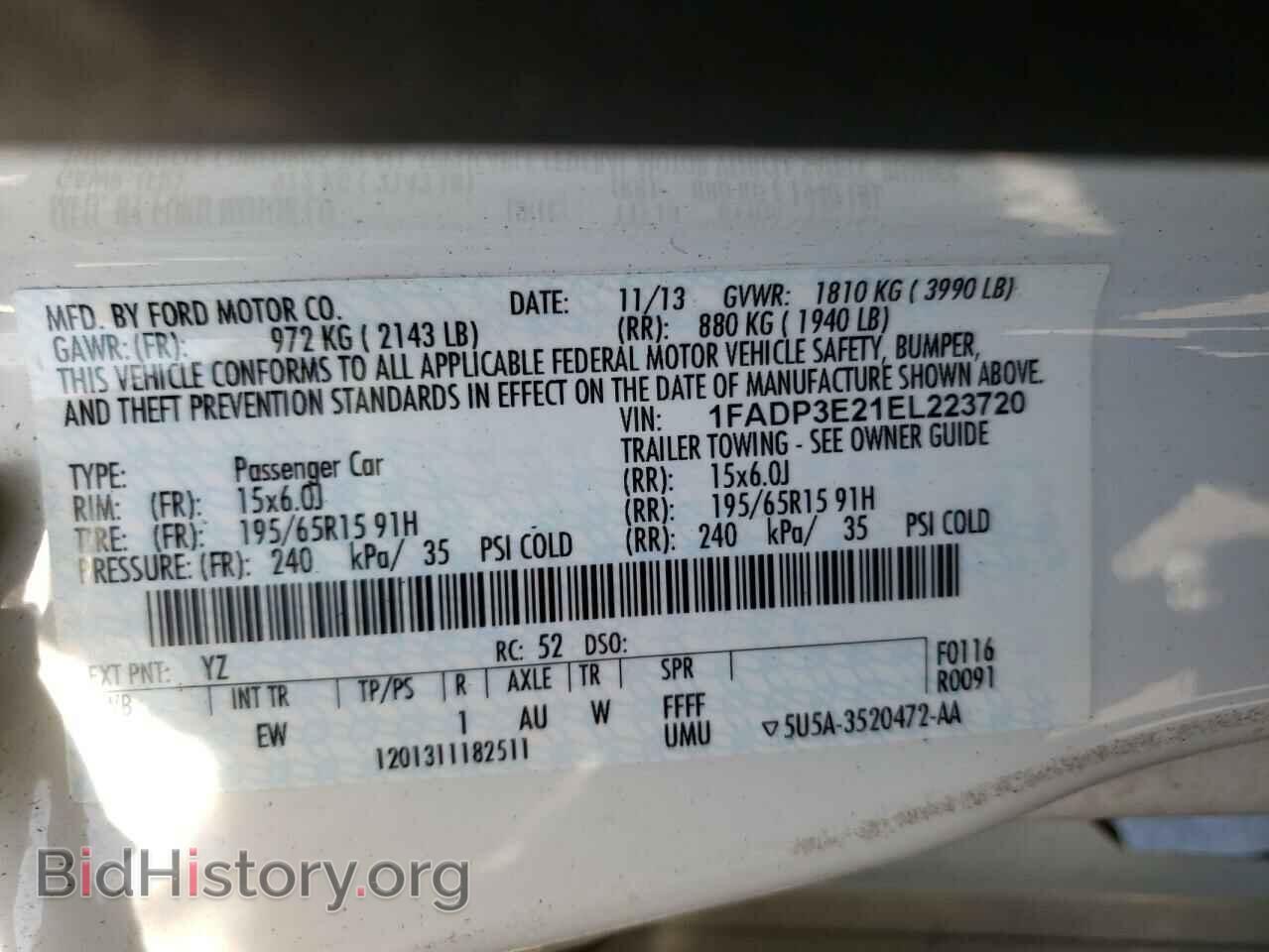 2014 FORD FOCUS - VIN: 1FADP3E21EL223720 - Photo 10
