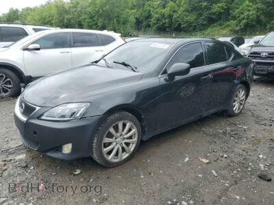 2008 Lexus IS 250, black — VIN JTHCK262282021586, Copart