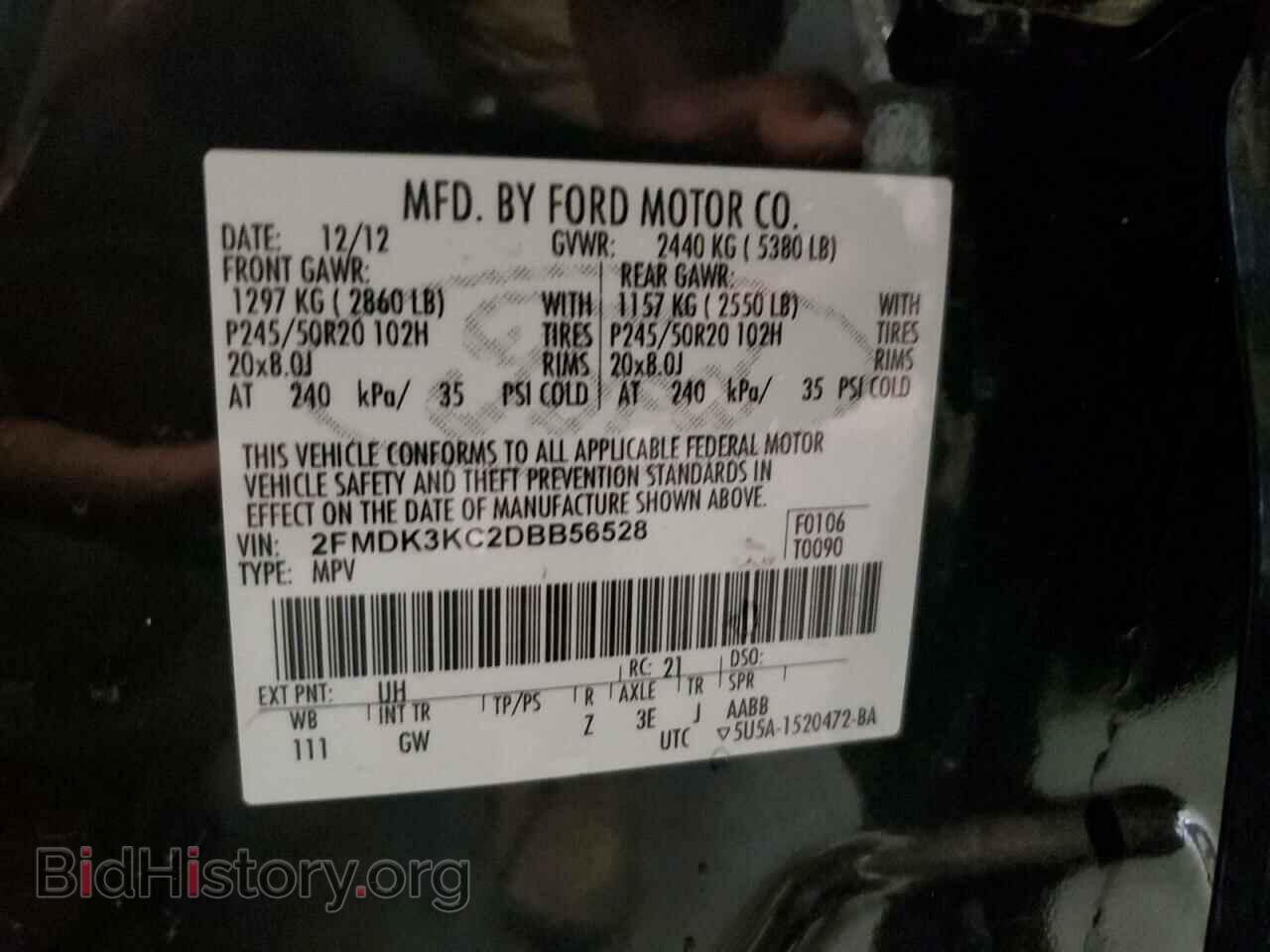 2013 FORD EDGE - VIN: 2FMDK3KC2DBB56528 - Photo 12