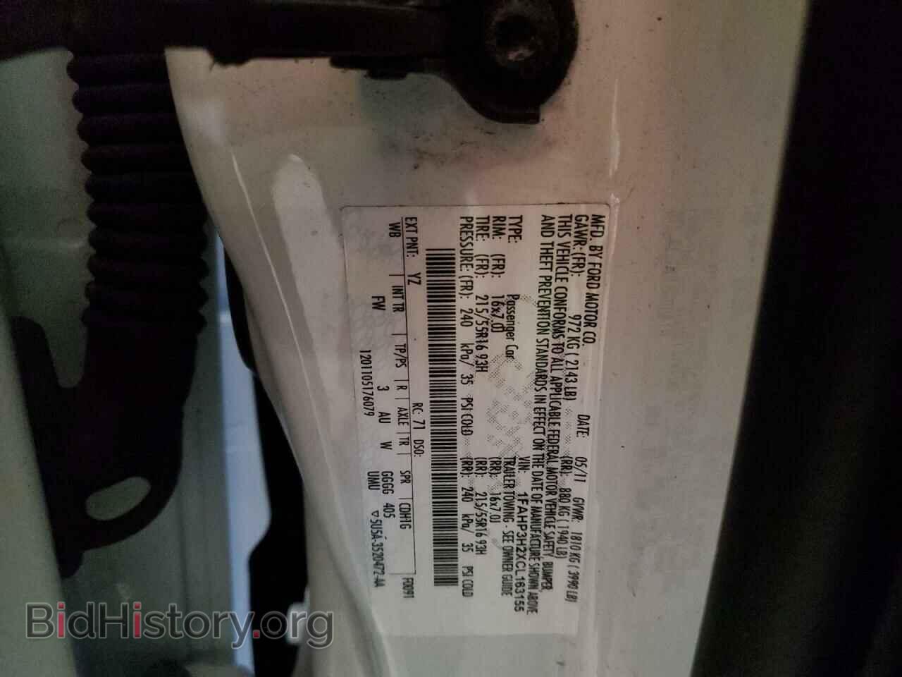 2012 FORD FOCUS - VIN: 1FAHP3H2XCL163155 - Фото 10