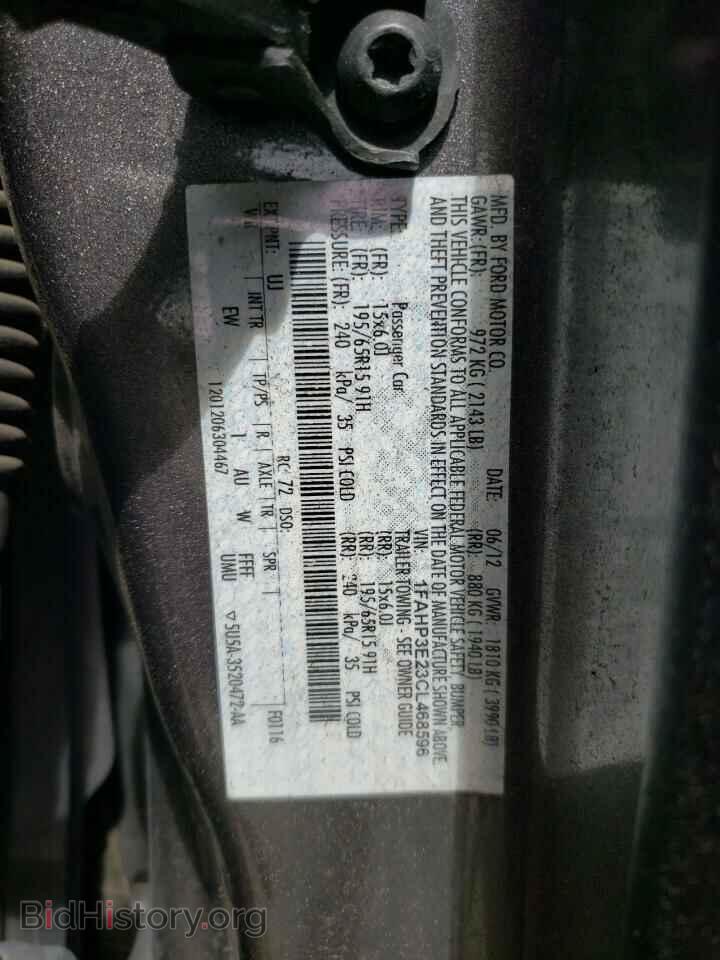 2012 FORD FOCUS - VIN: 1FAHP3E23CL468596 - Фото 12