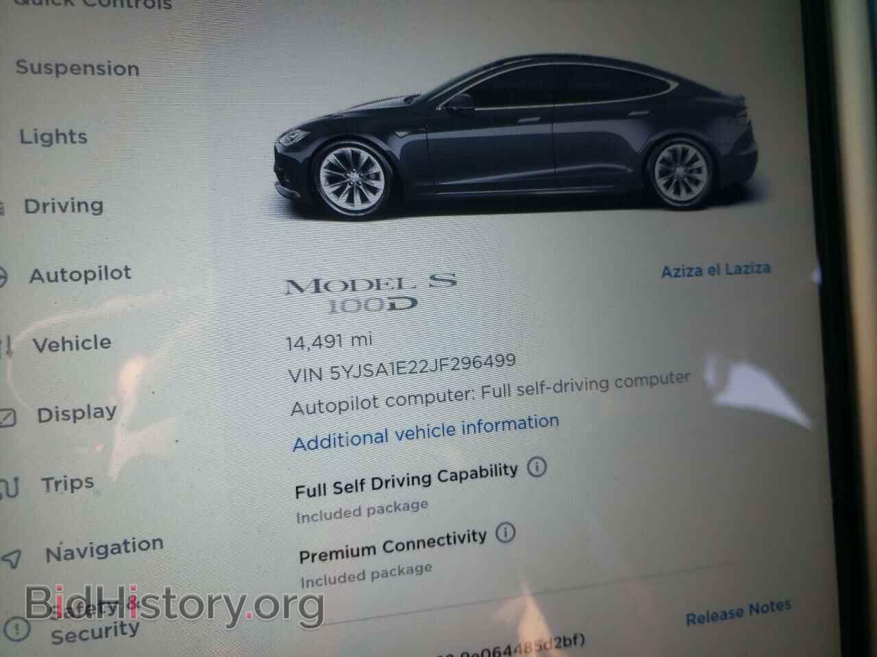 2018 TESLA MODEL S - VIN: 5YJSA1E22JF296499 - Photo 8