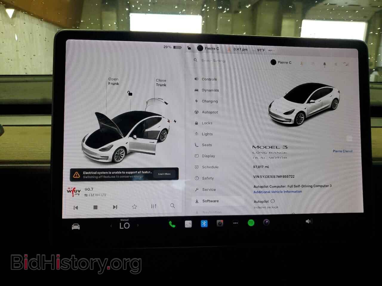 2021 TESLA MODEL 3 - VIN: 5YJ3E1EB7MF855722 - Фото 9