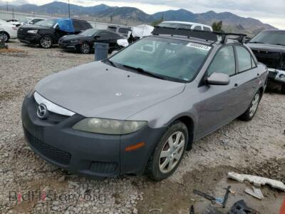 2006 Mazda 6 6 I, gray — VIN 1YVFP80C865M52525, Copart