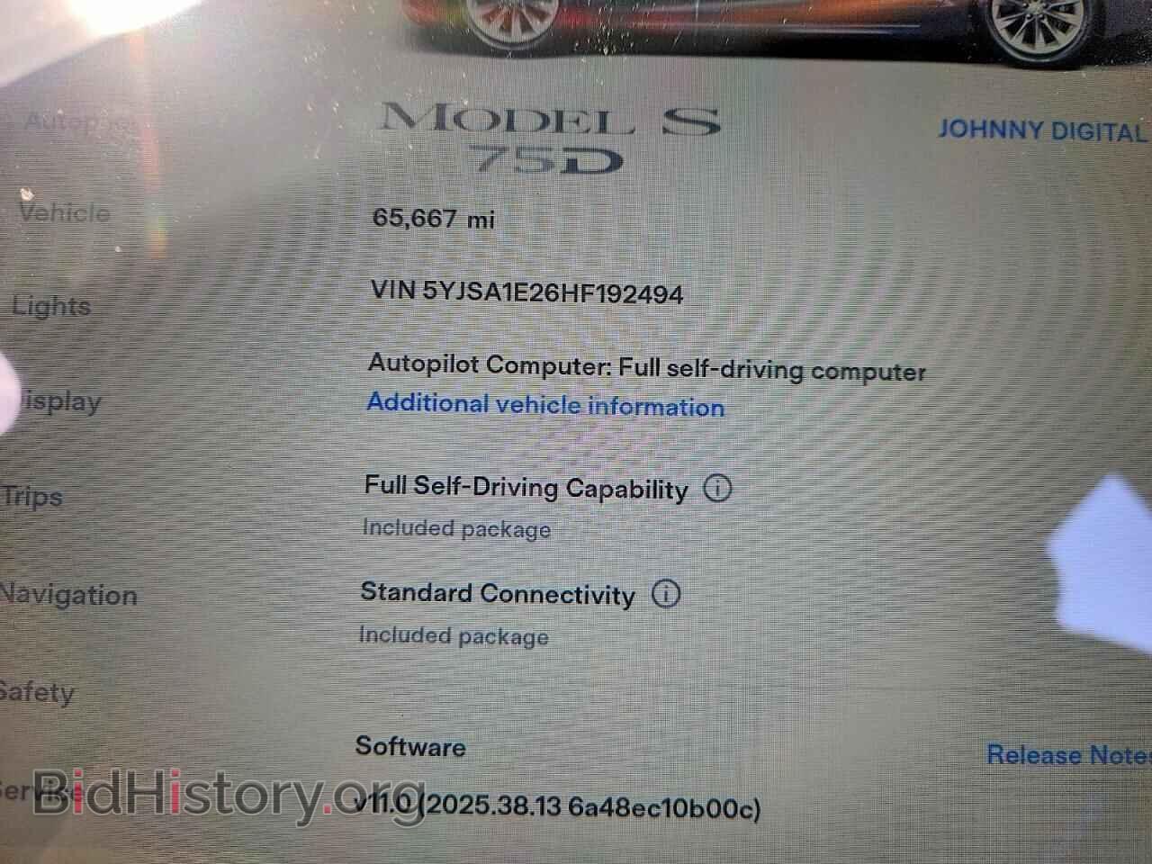2017 TESLA MODEL S - VIN: 5YJSA1E26HF192494 - Photo 9