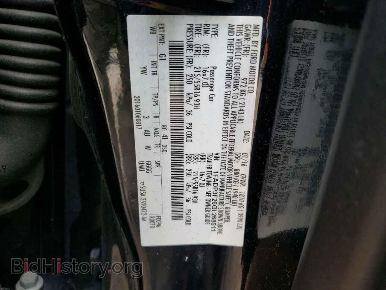2016 FORD FOCUS - VIN: 1FADP3F26GL268511 - Фото 12
