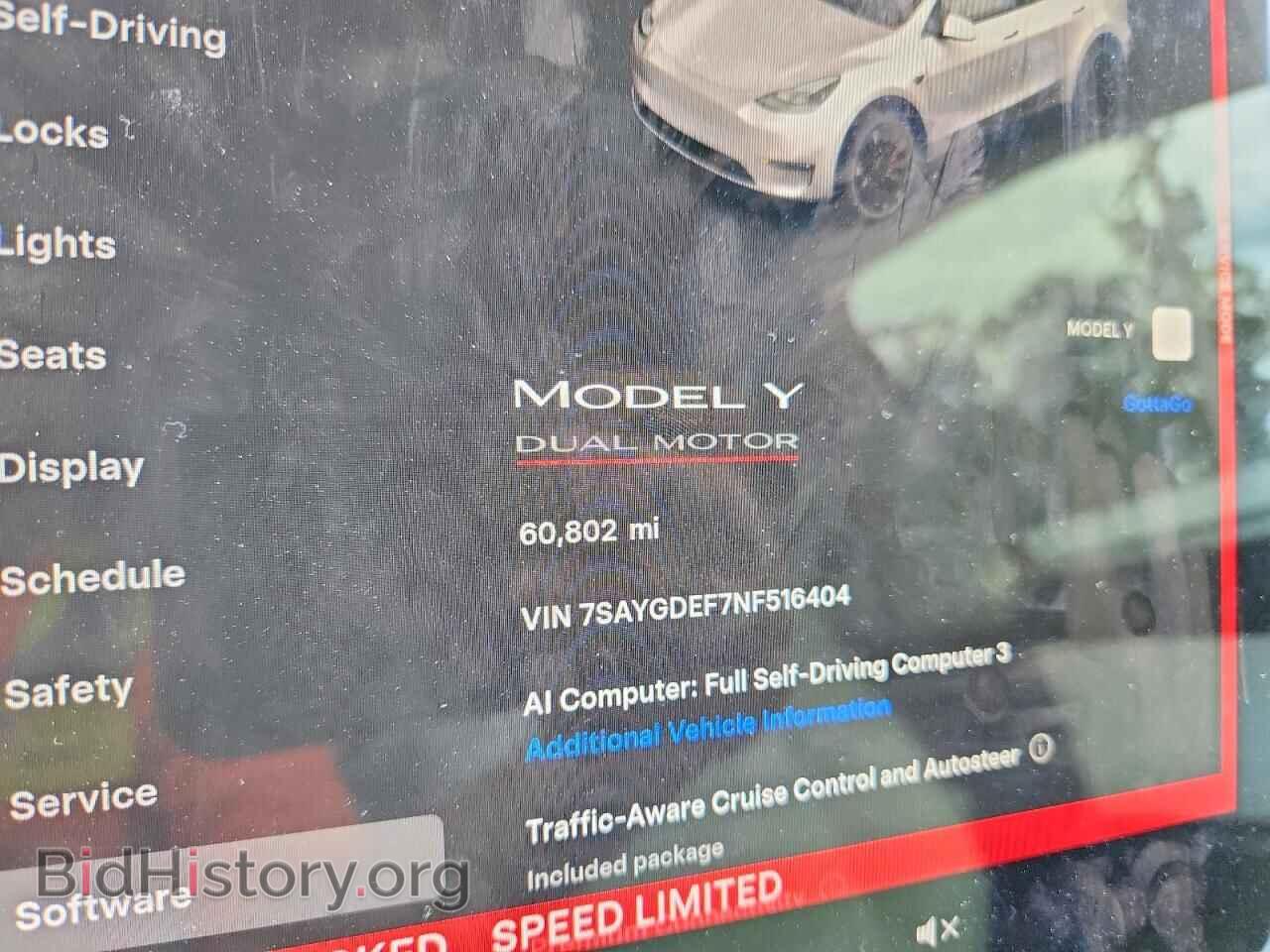 2022 TESLA MODEL Y - VIN: 7SAYGDEF7NF516404 - Photo 9