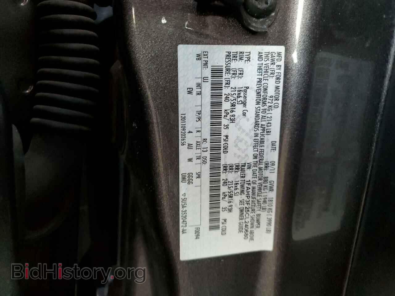 2012 FORD FOCUS - VIN: 1FAHP3F25CL240680 - Фото 10