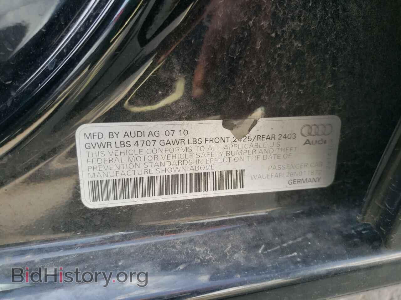 2011 AUDI A4 - VIN: WAUEFAFL2BN011872 - Фото 13