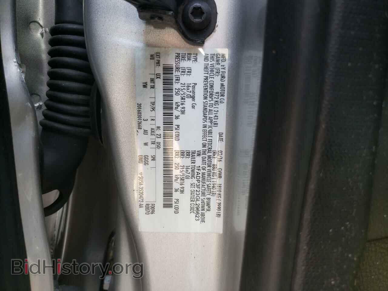 2016 FORD FOCUS - VIN: 1FADP3F23GL296623 - Фото 10