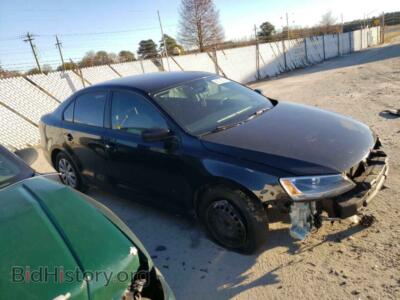 2012 Volkswagen JETTA JETTA BASE, black — VIN 3VW2K7AJ1CM361691, Copart