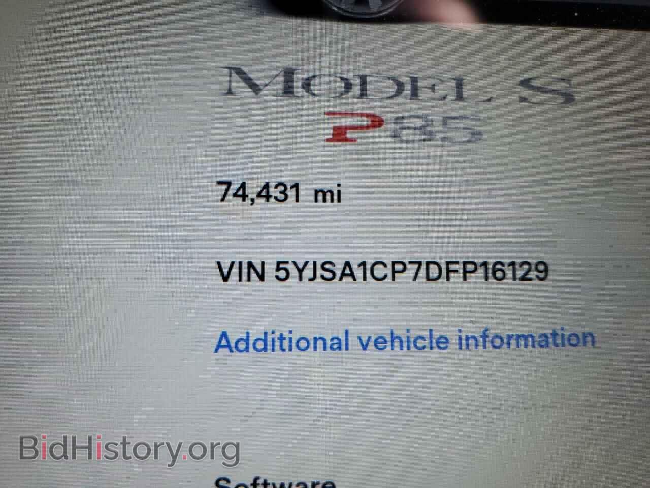 2013 TESLA MODEL S - VIN: 5YJSA1CP7DFP16129 - Photo 9