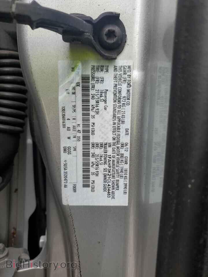 2012 FORD FOCUS - VIN: 1FAHP3K21CL434483 - Фото 12