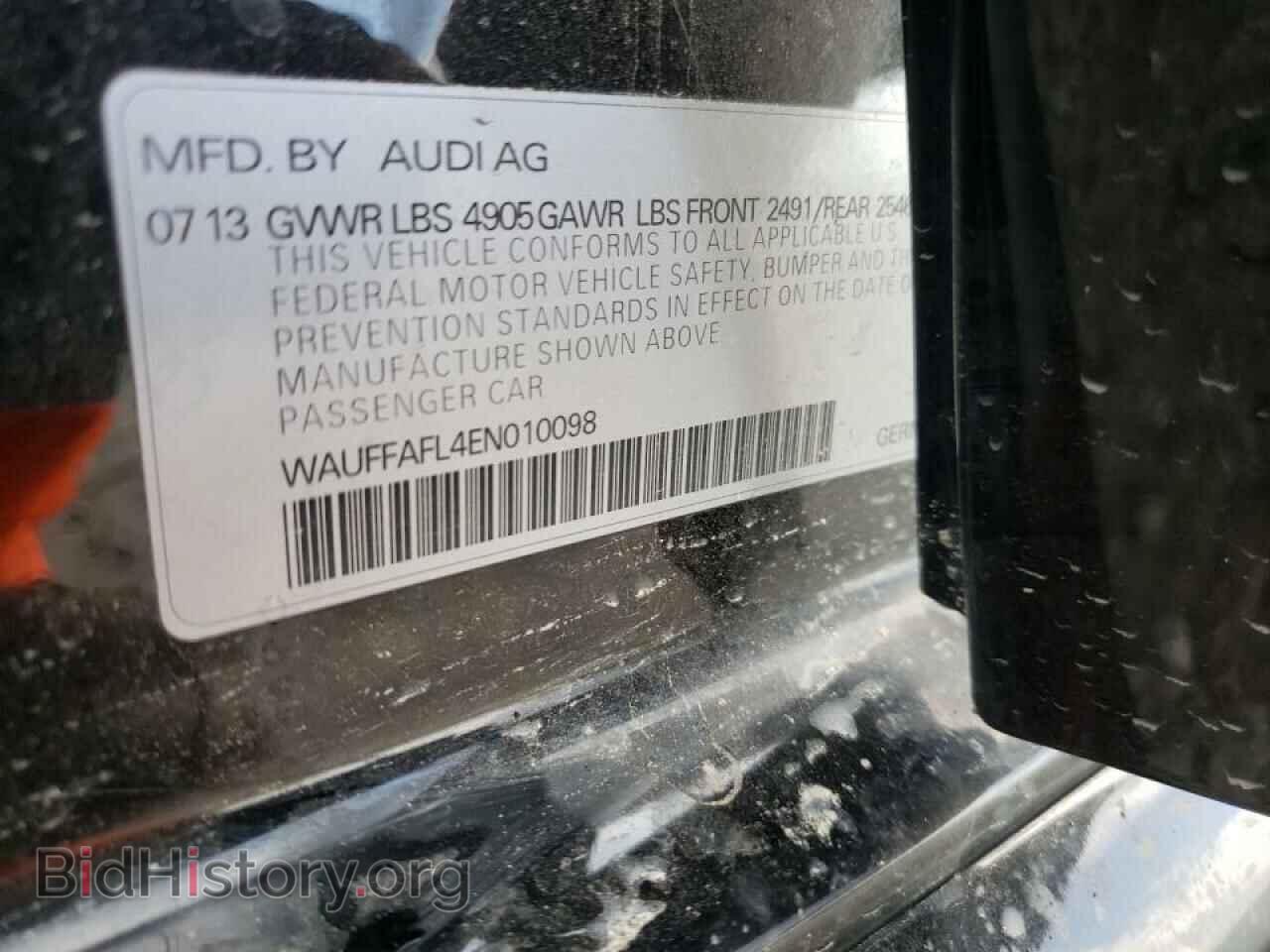 2014 AUDI A4 - VIN: WAUFFAFL4EN010098 - Photo 10