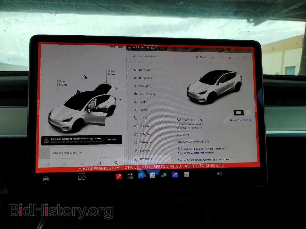 2022 TESLA MODEL Y - VIN: 7SAYGDEE5NF357079 - Photo 9