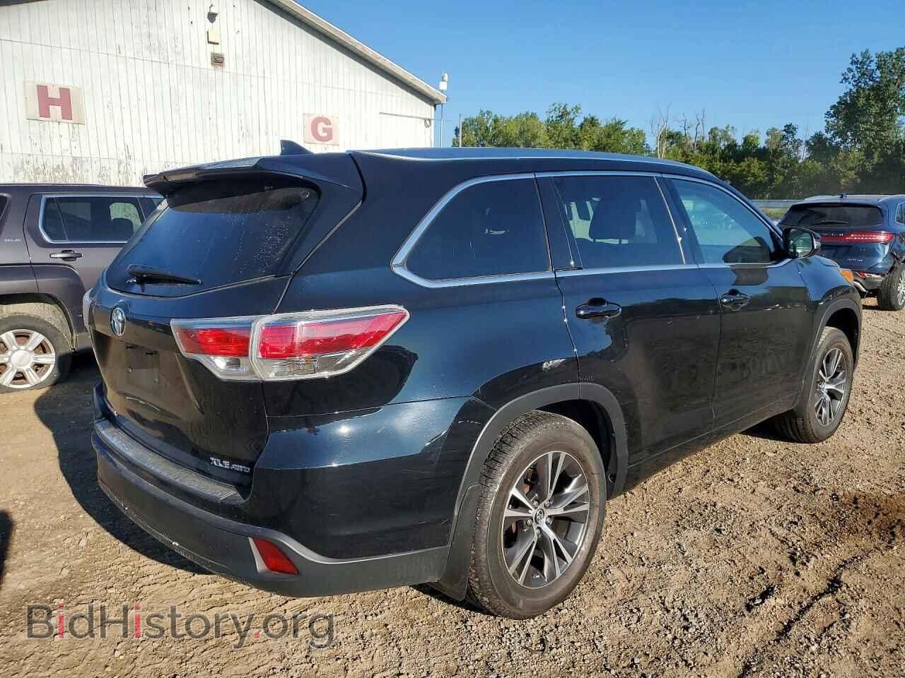 2016 TOYOTA HIGHLANDER - VIN: 5TDJKRFH6GS309737 - Фото 3