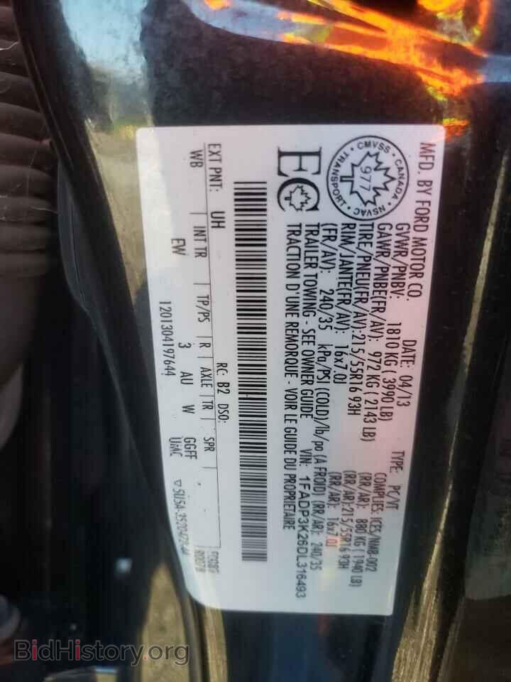 2013 FORD FOCUS - VIN: 1FADP3K26DL316493 - Фото 12