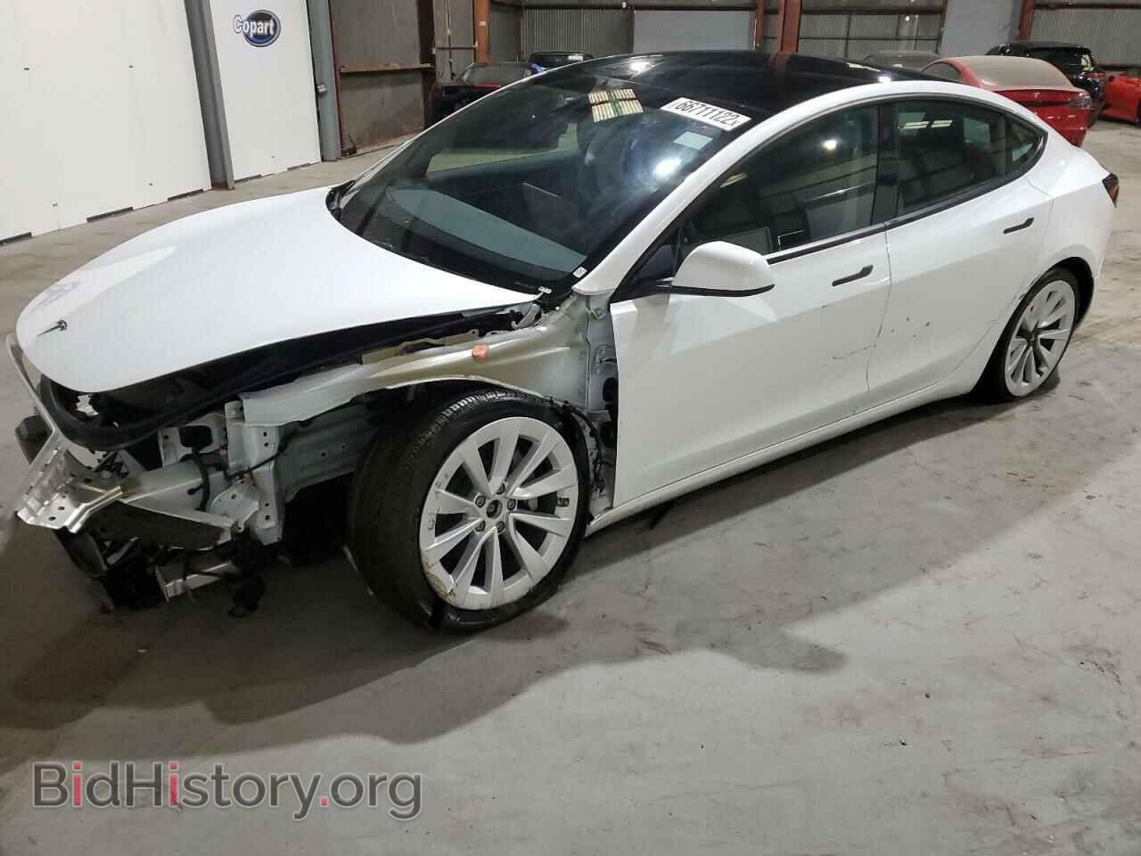 Photo 5YJ3E1EB6NF300472 - TESLA MODEL 3 2022
