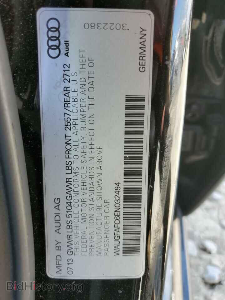 2014 AUDI A6 - VIN: WAUGFAFC6EN032494 - Фото 12