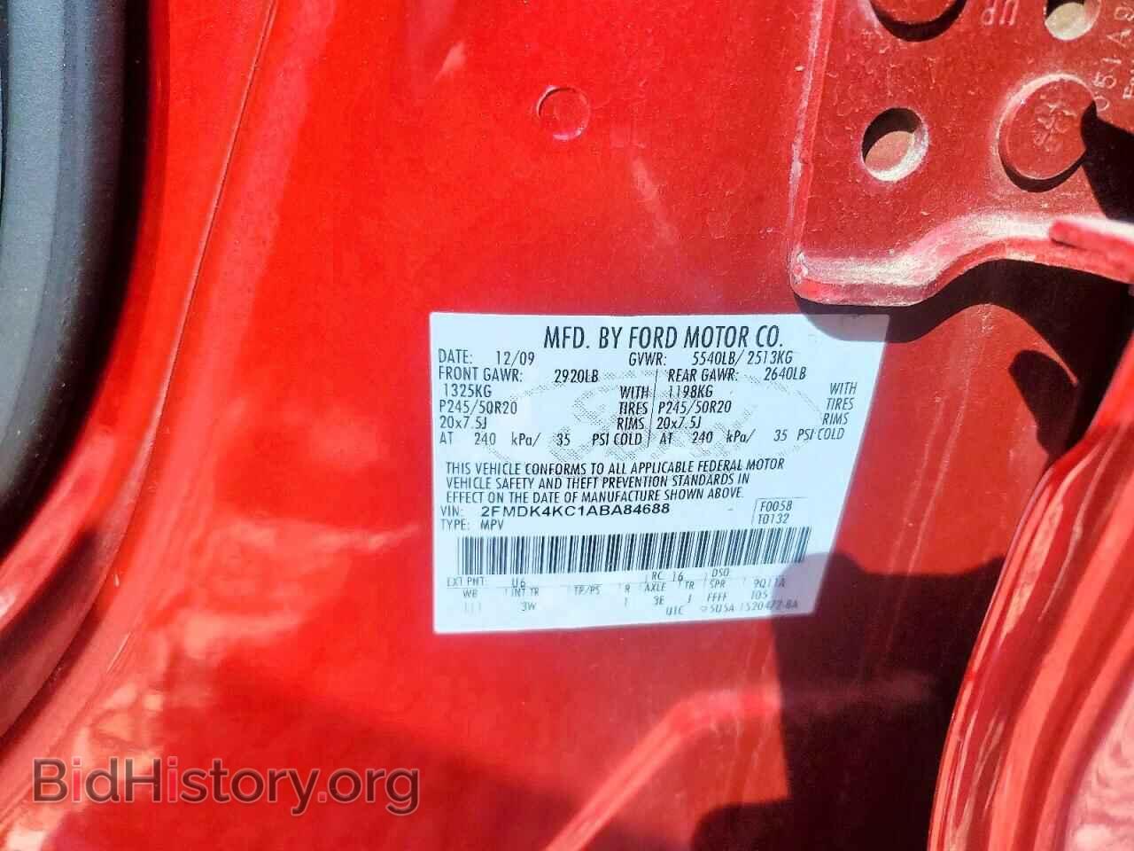 2010 FORD EDGE - VIN: 2FMDK4KC1ABA84688 - Фото 14