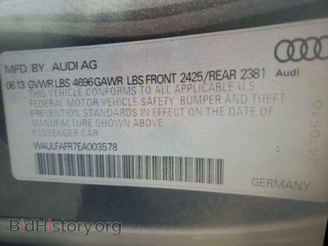 Photo WAULFAFR7EA003578 - AUDI A5 2014