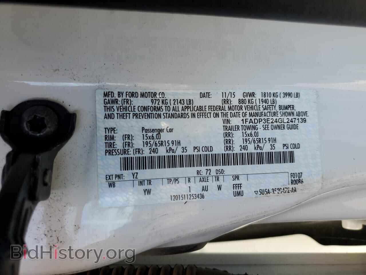 2016 FORD FOCUS - VIN: 1FADP3E24GL247139 - Photo 12