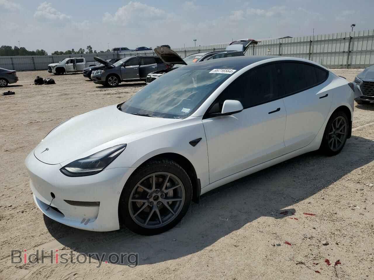Photo 5YJ3E1EB4NF240062 - TESLA MODEL 3 2022