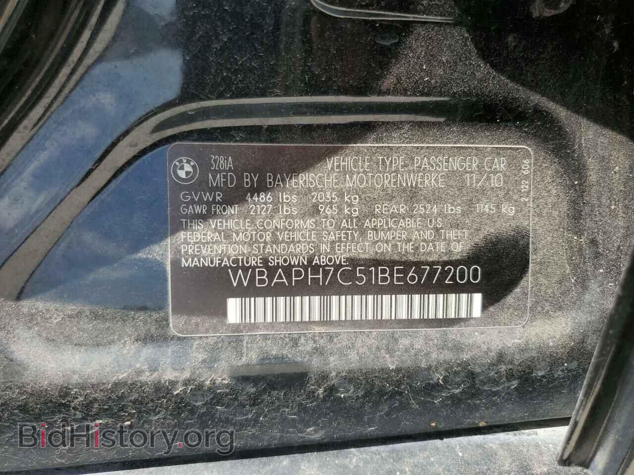 2011 BMW 3 SERIES - VIN: WBAPH7C51BE677200 - Фото 12