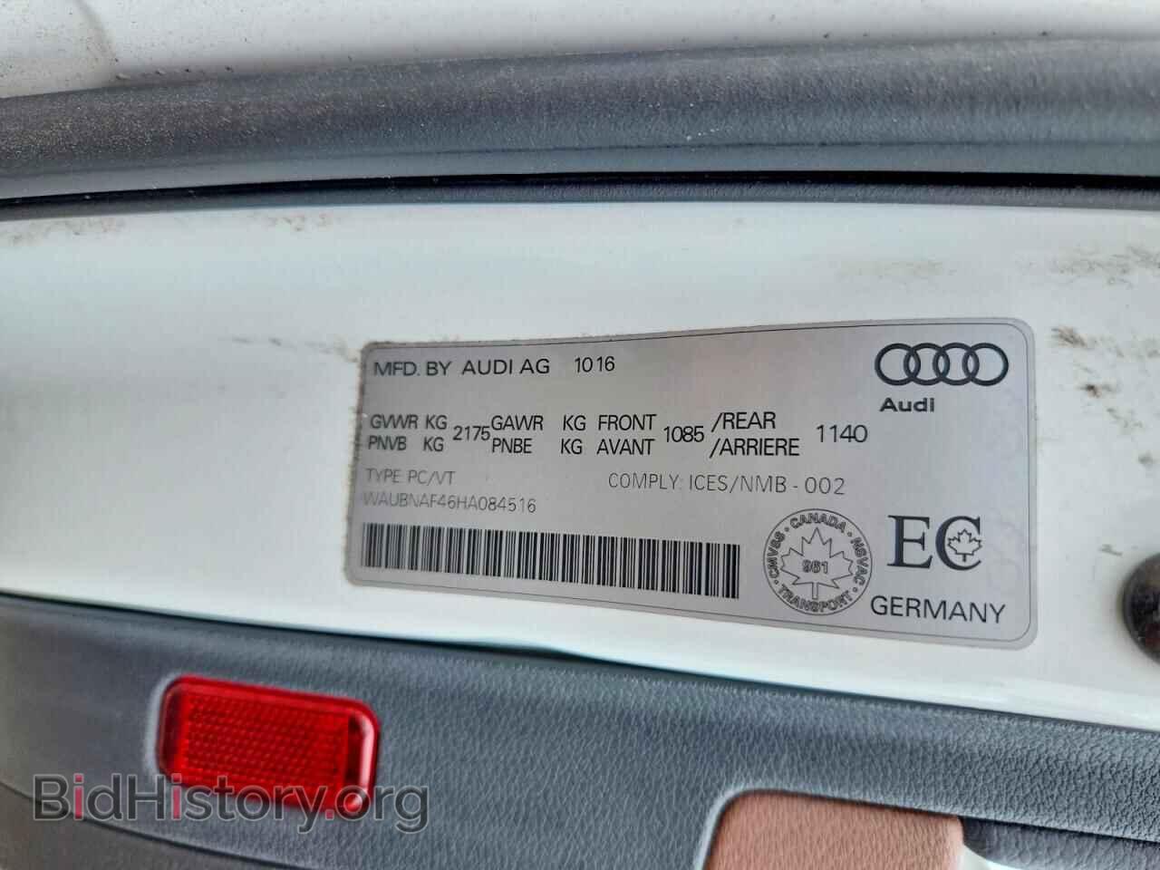 2017 AUDI A4 - VIN: WAUBNAF46HA084516 - Photo 13