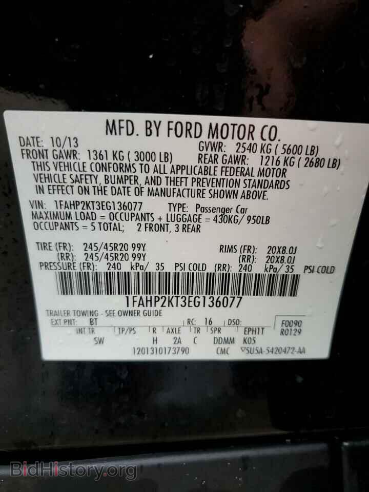 2014 FORD TAURUS - VIN: 1FAHP2KT3EG136077 - Фото 10