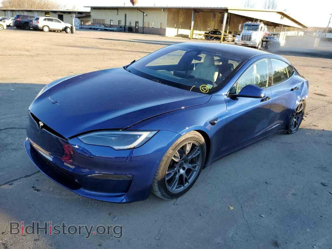 2022 TESLA MODEL S - VIN: 5YJSA1E53NF475845 - Фото 2