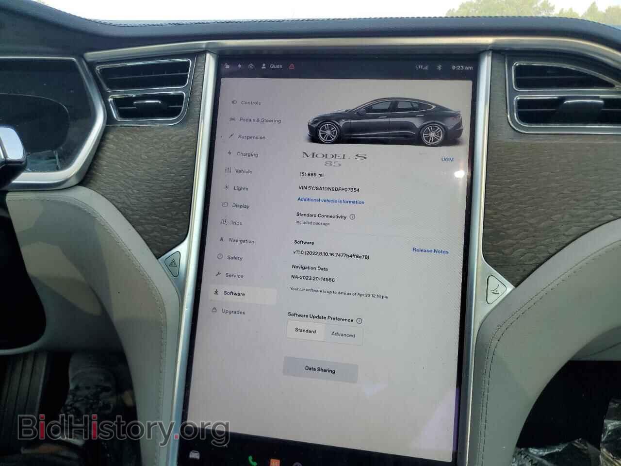 2013 TESLA MODEL S - VIN: 5YJSA1DN8DFP07954 - Photo 9